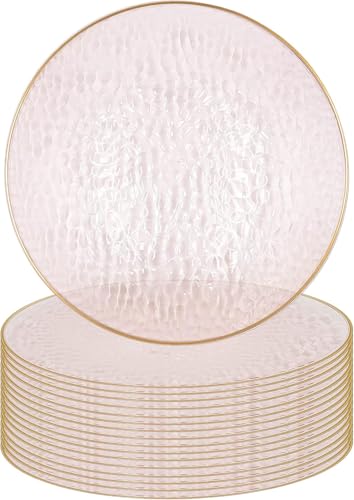 clear pink chargers