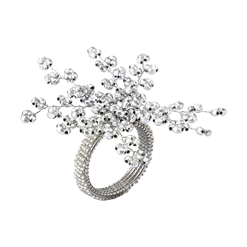 silver snowflake napkin ring