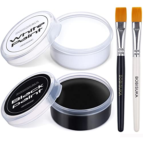 black and white face paint