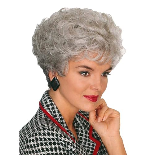 short gray wig