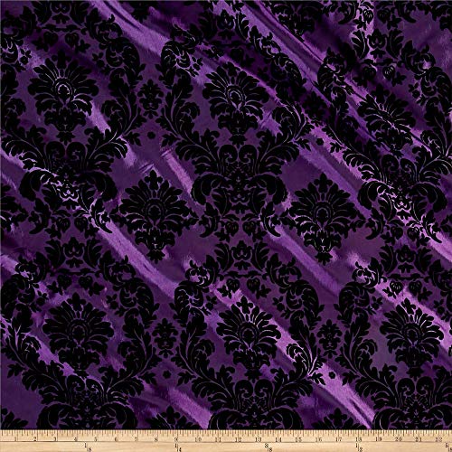 purple damask fabric