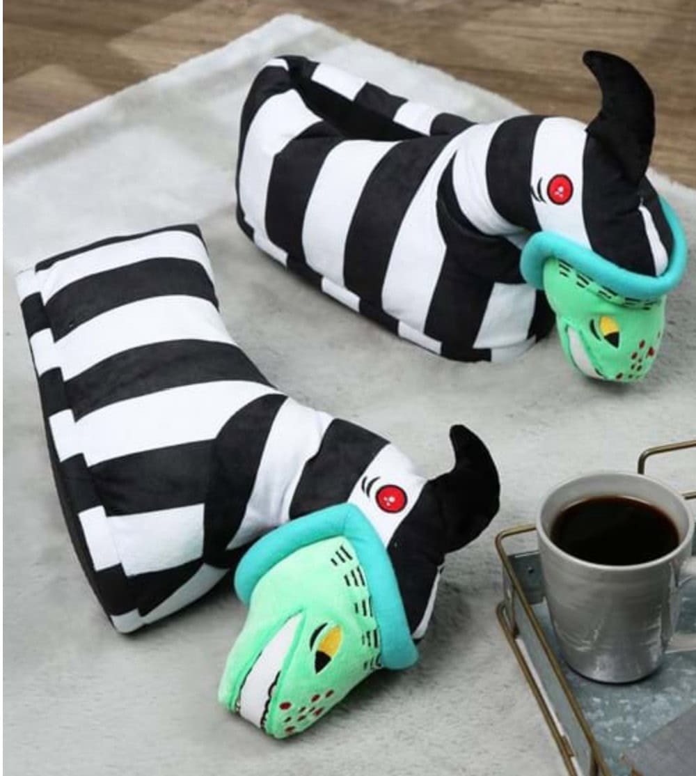 Beetlejuice sandworm slippers