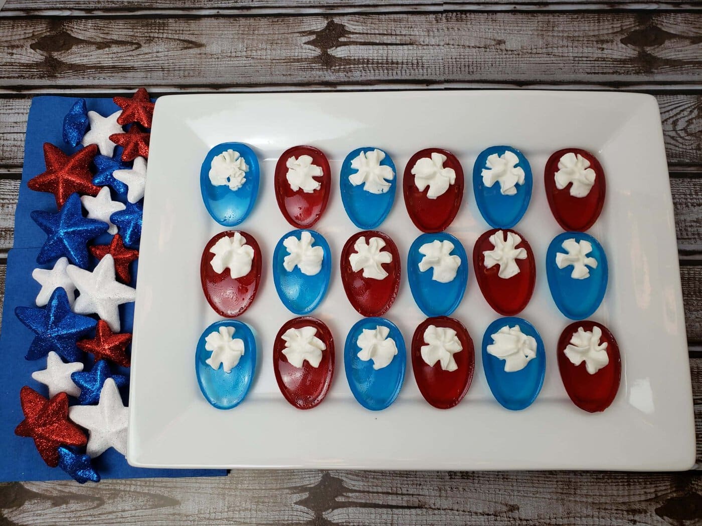 patriotic jello eggs