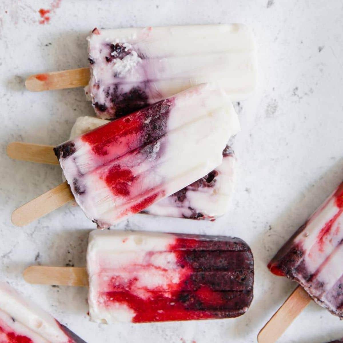 firecracker yogurt popsicles