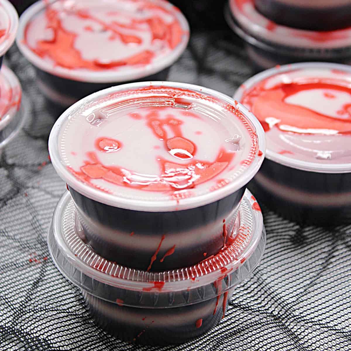 fake blood jello shots