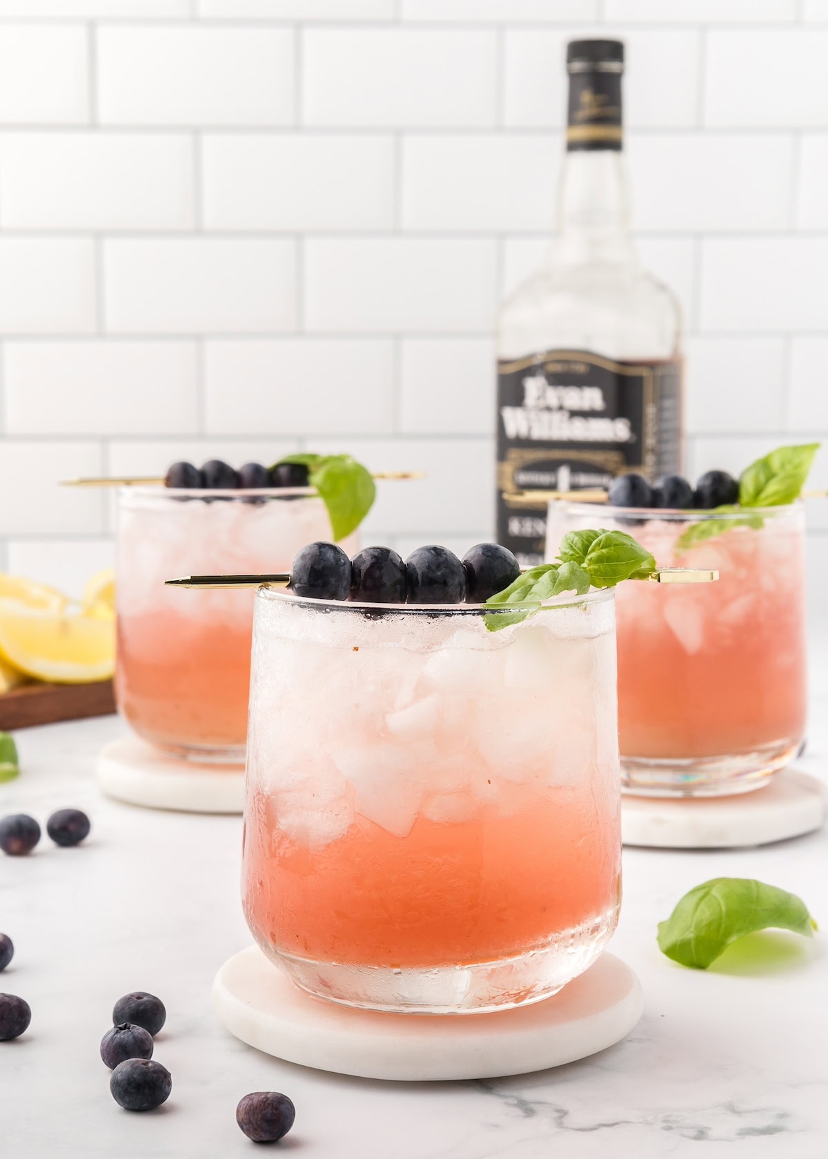 blueberry bourbon smash