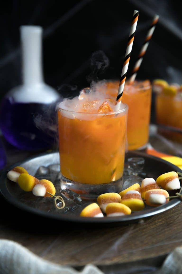 low-cal candy corn cocktail