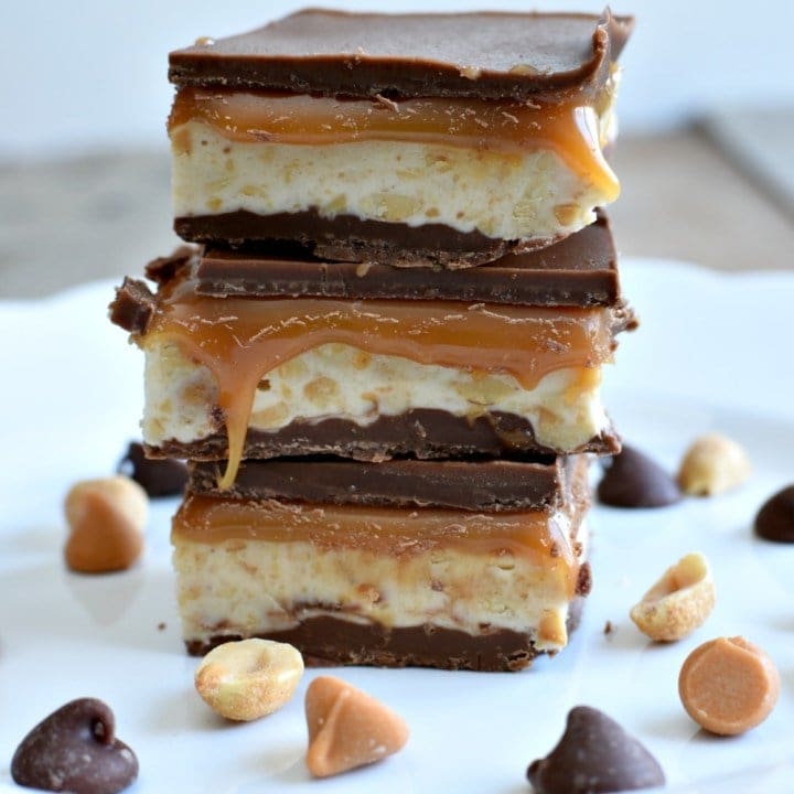 homemade snickers bars