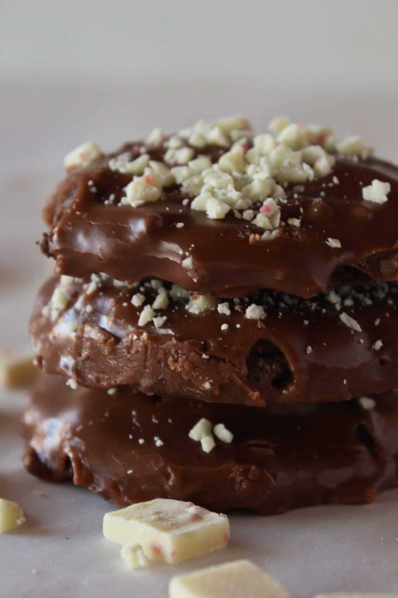 peppermint texas sheet cake cookies