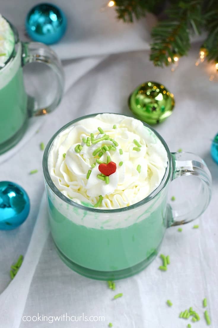 spiked grinch hot chocolate