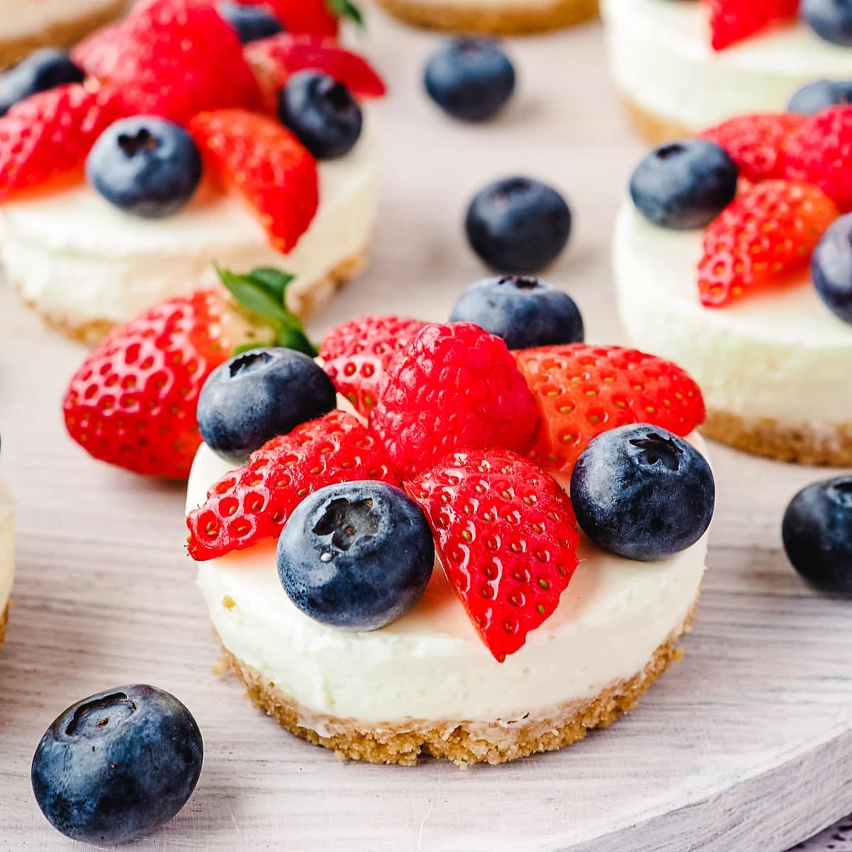 no bake mini cheesecakes