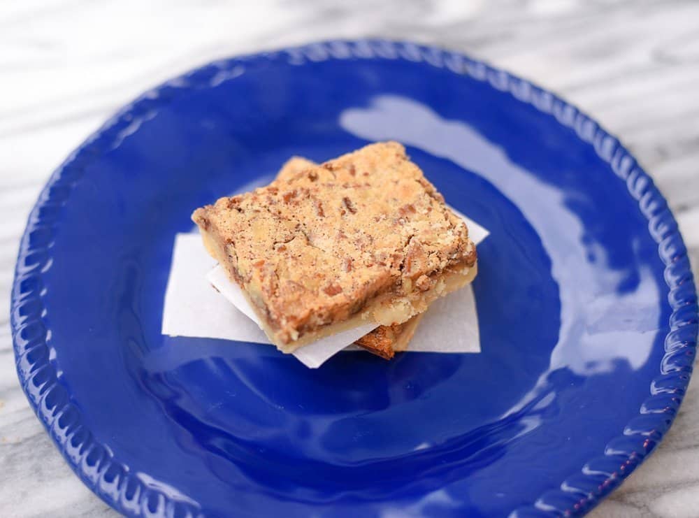 toffee pecan pie squares