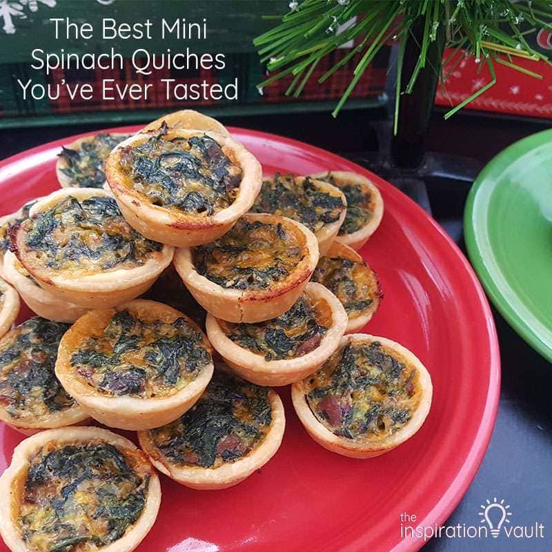 mini spinach quiches