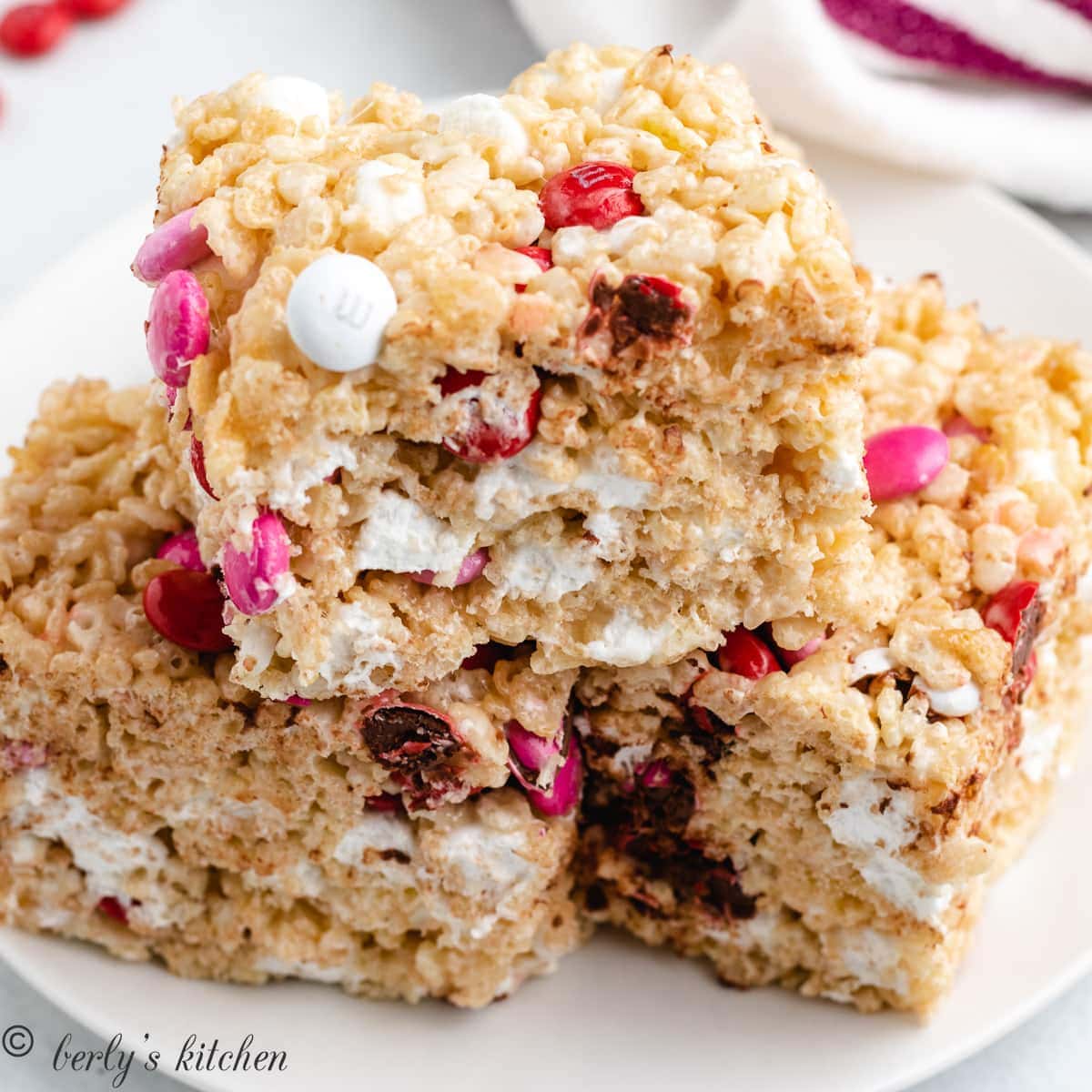 valentine's rice krispie treats