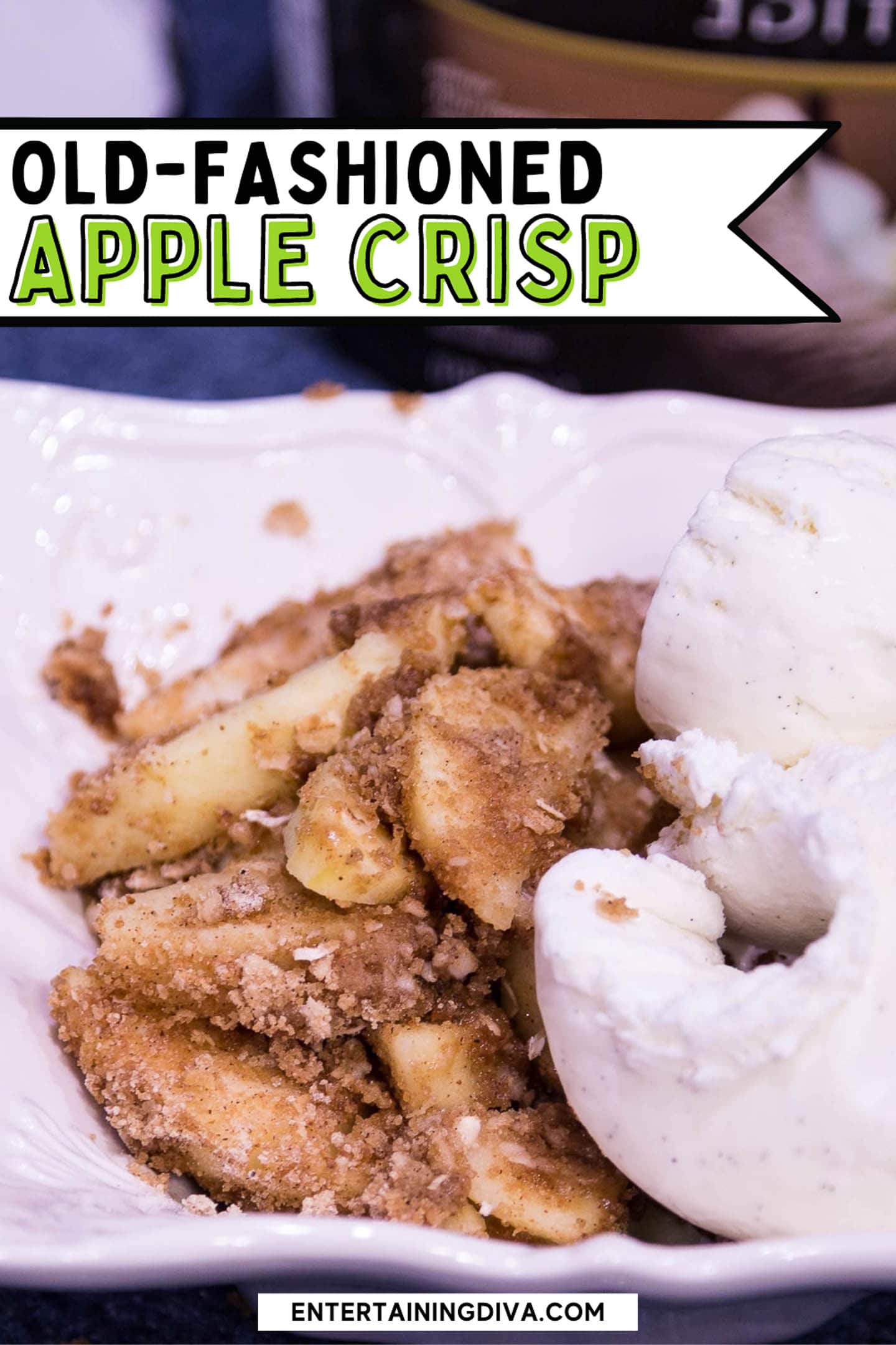 apple slices with brown sugar, cinnamon, lemon zest and lemon juice in a bowl