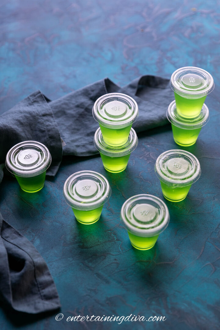 green apple jello shots