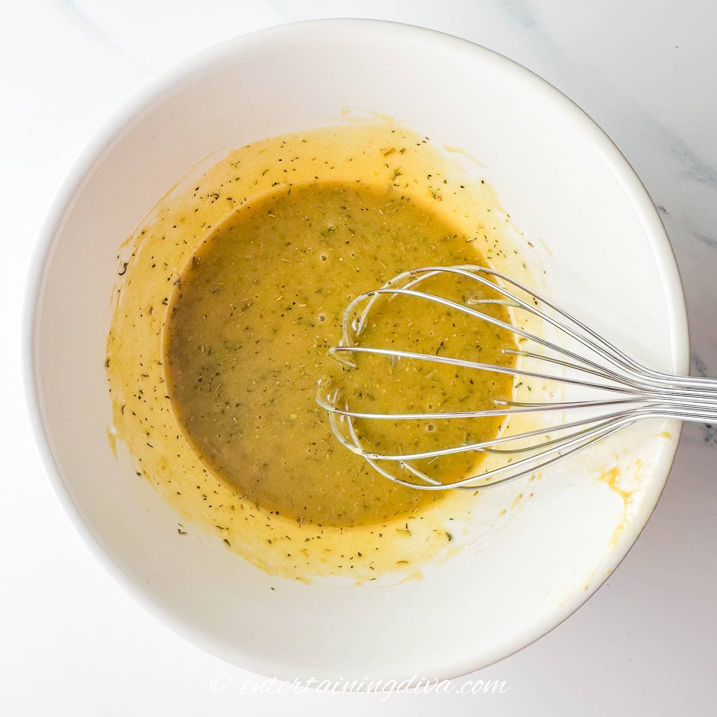 honey mustard sauce in a bowl