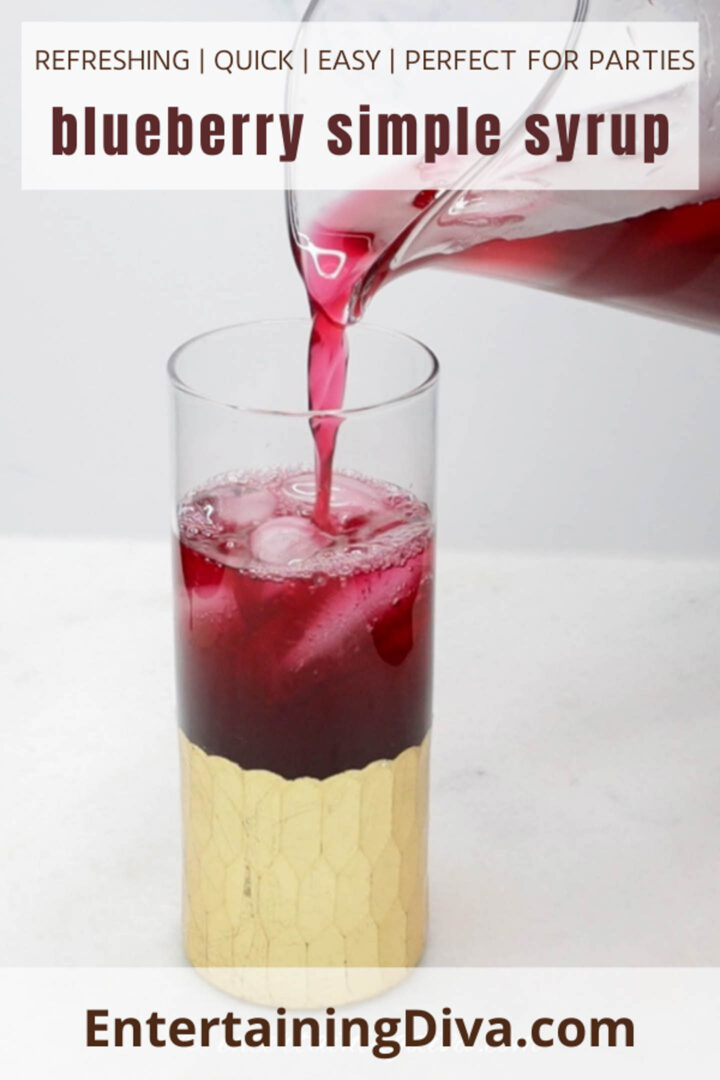 Blueberry simple syrup