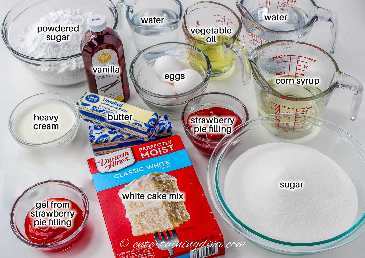 broken glass Halloween cupcakes ingredients