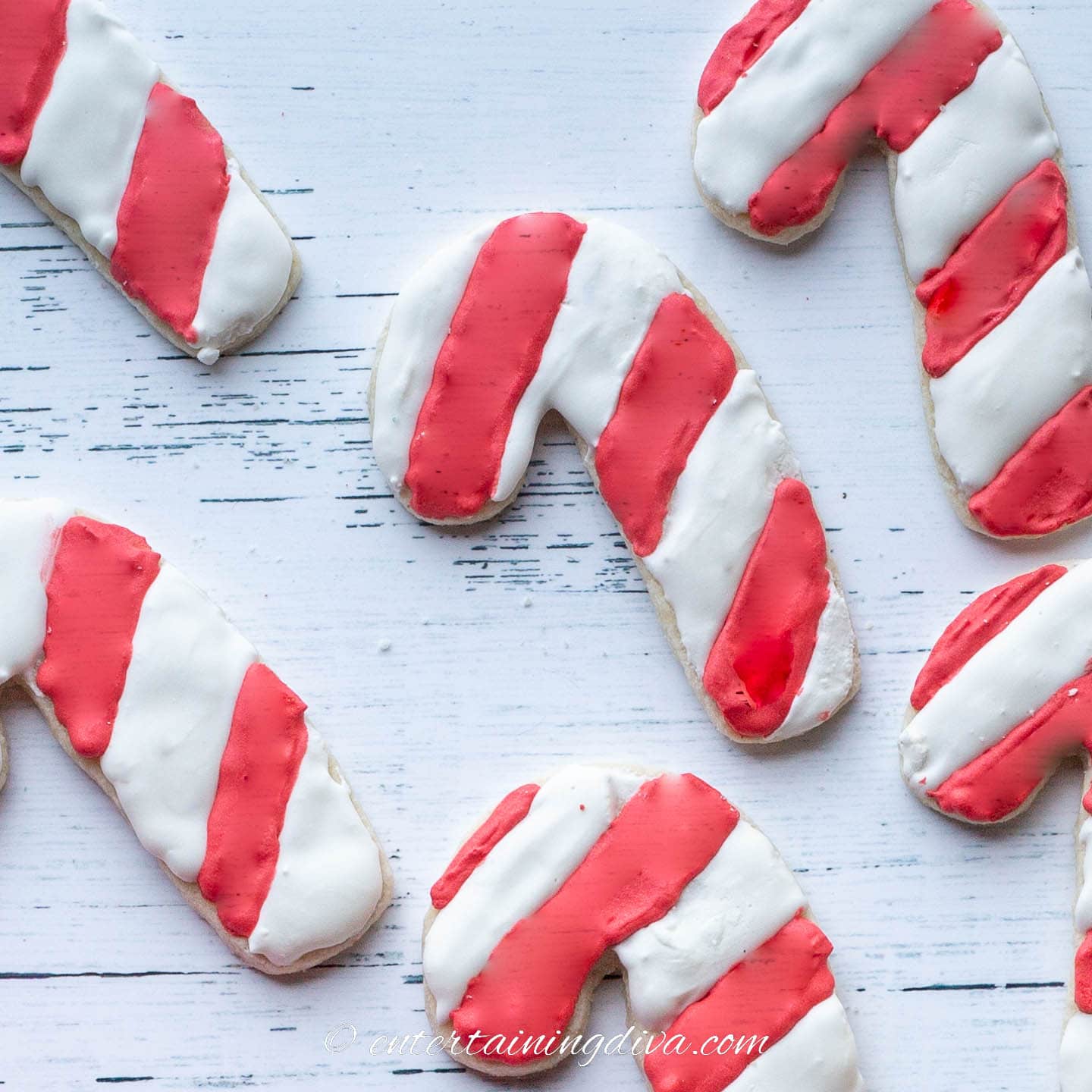 candy cane sugar cookies