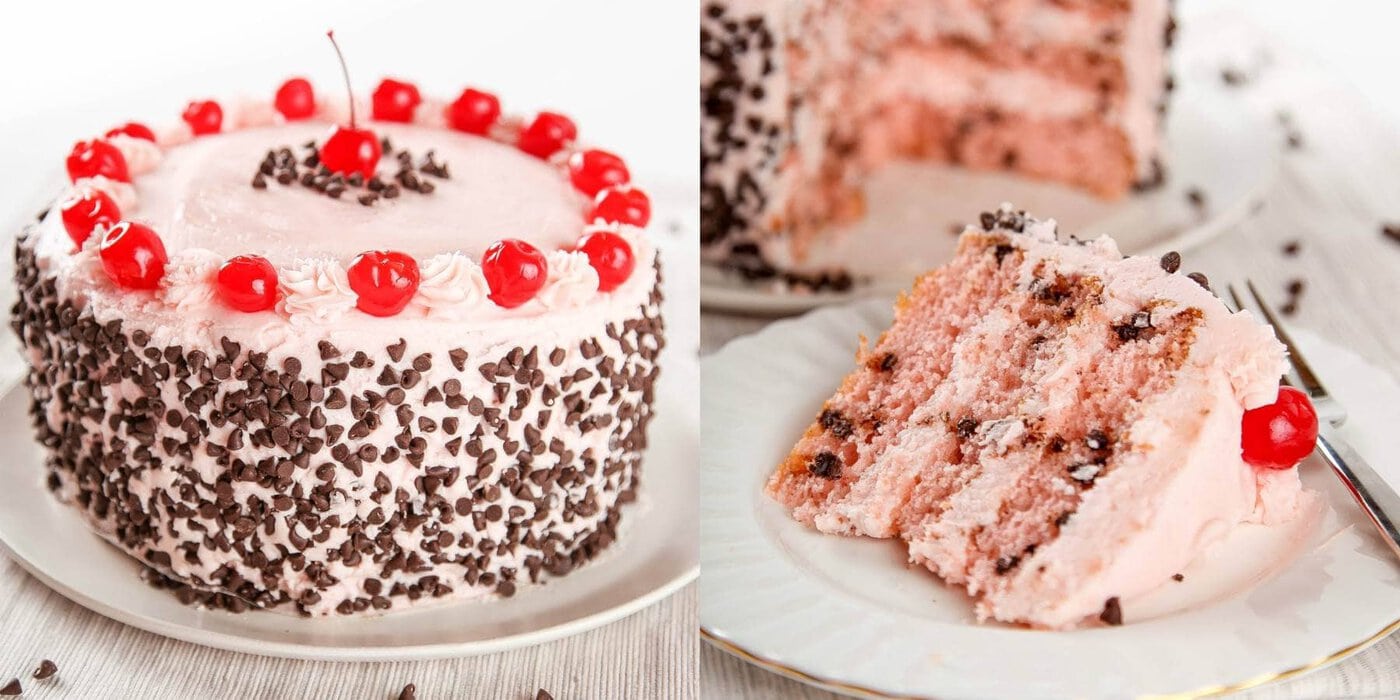 cherry chocolate chip cake
