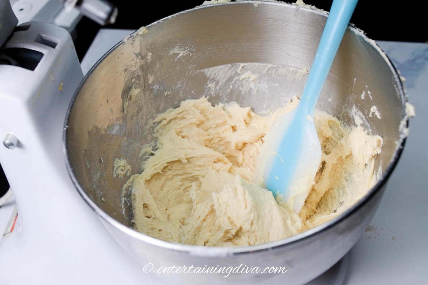 cherry winks cookie dough with the flour mixture incorporated