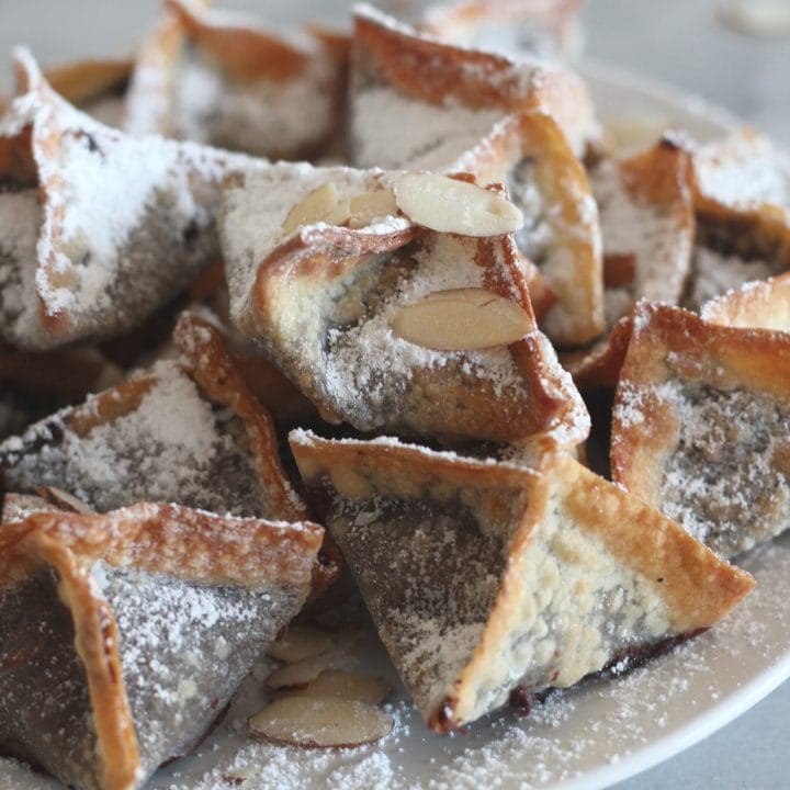 chocolate almond cream cheese air fried wontons