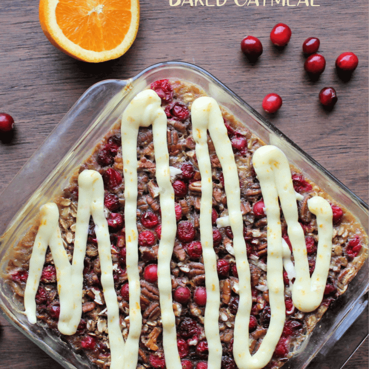 cranberry orange baked oatmeal