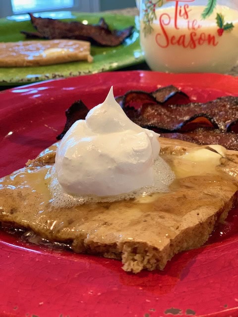 gingerbread sheet pan pancakes