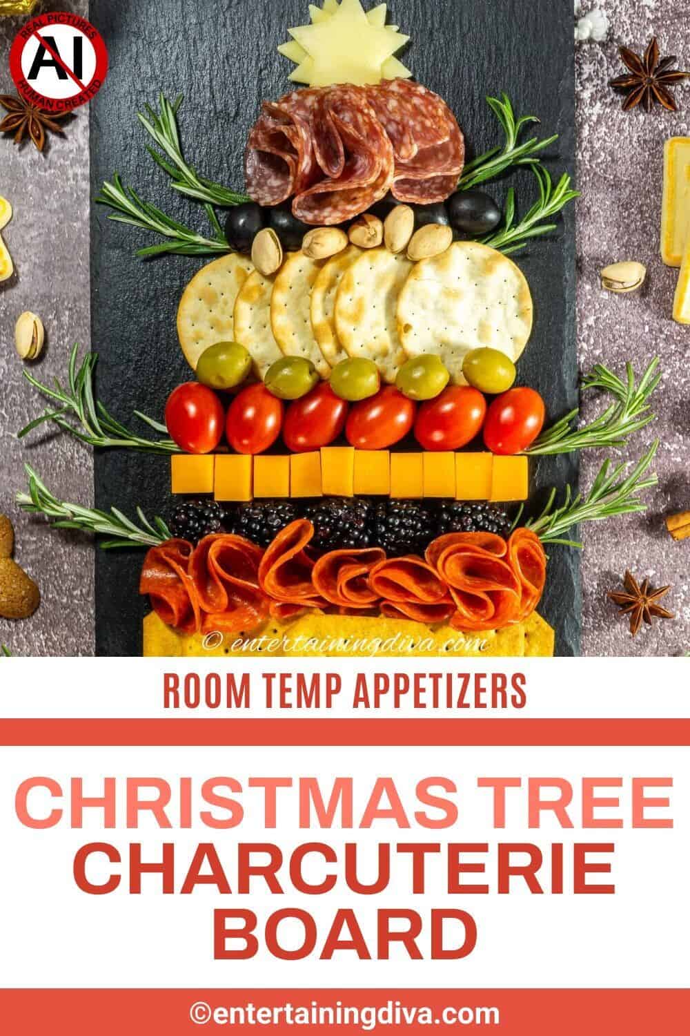 Christmas tree charcuterie board