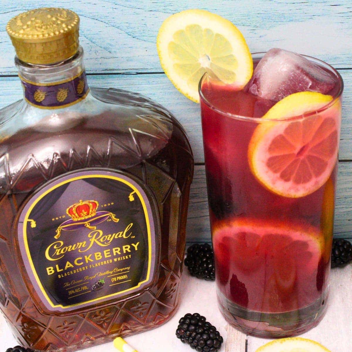 Crown Royal blackberry lemonade