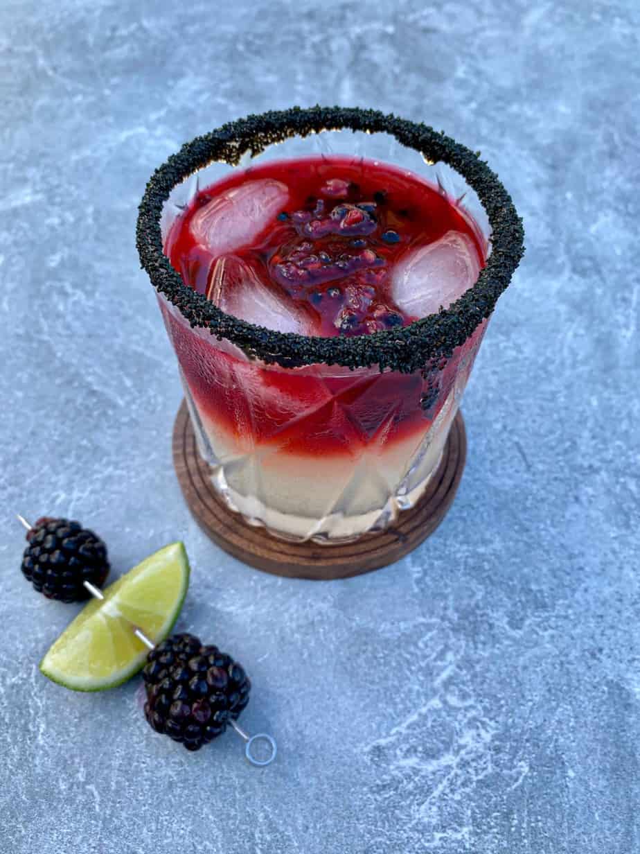 dark and stormy halloween cocktail