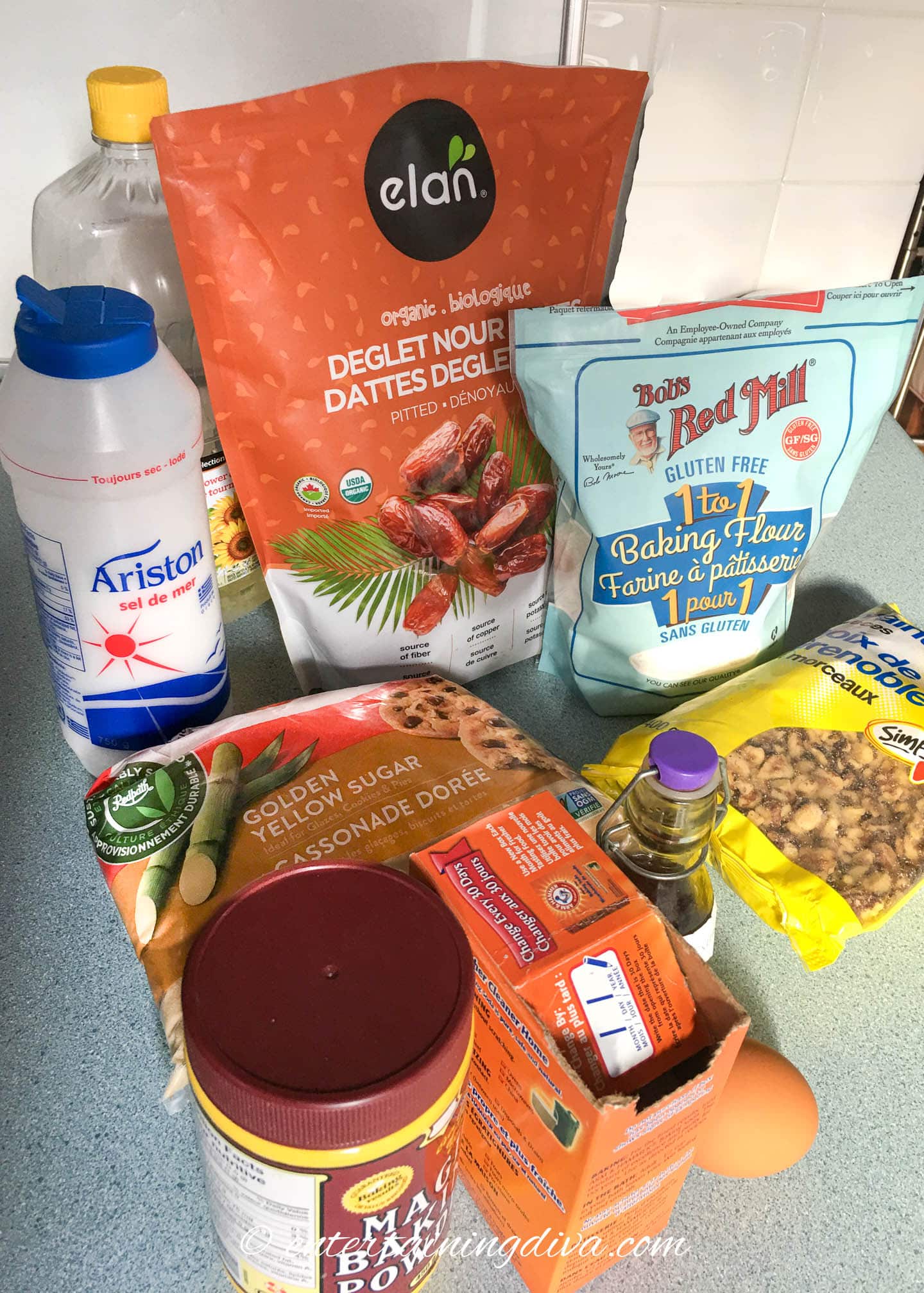easy date nut bread ingredients