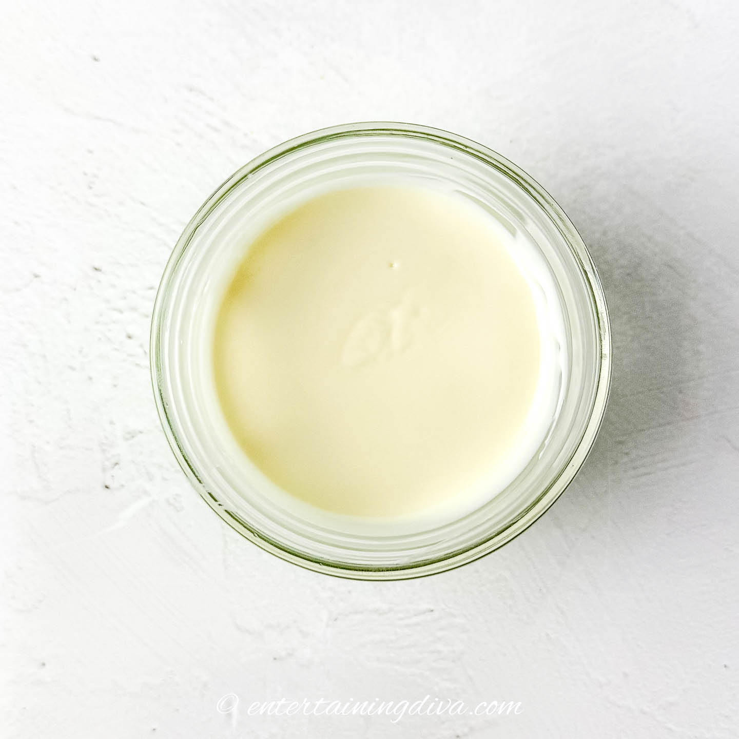 white chocolate melted in a bowl