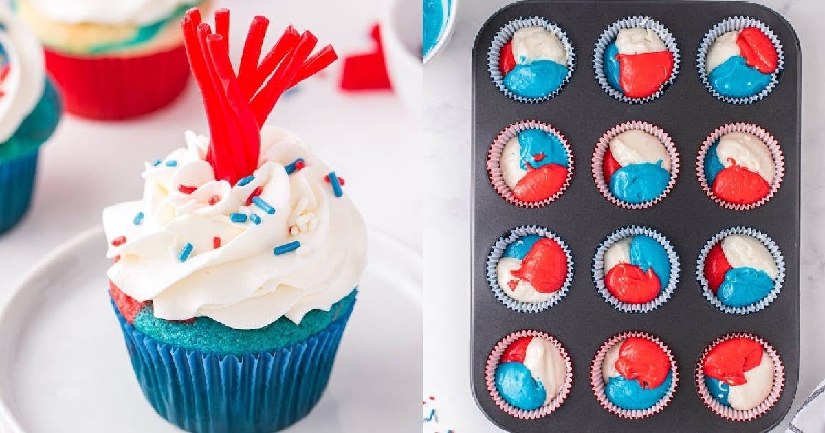 firecracker cupcakes