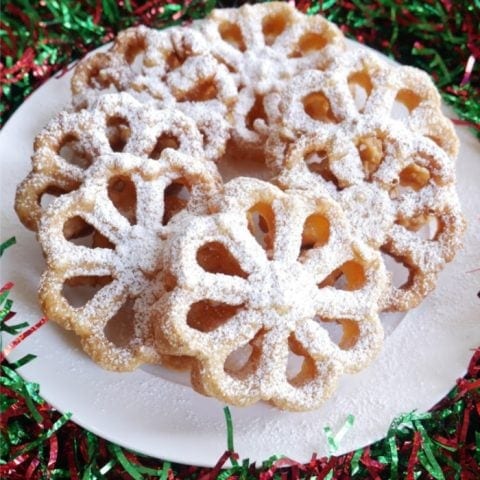 fried rosette cookies