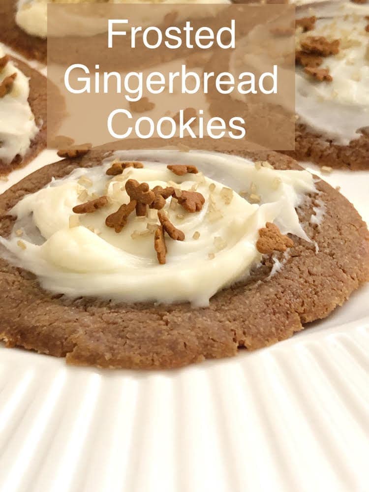 frosted gingerbread cookies