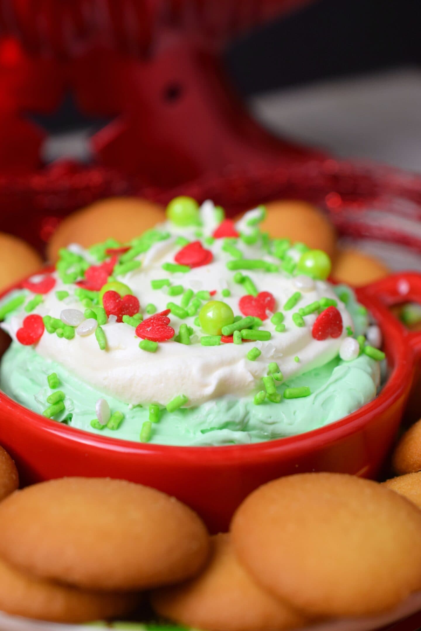 minty grinch dip