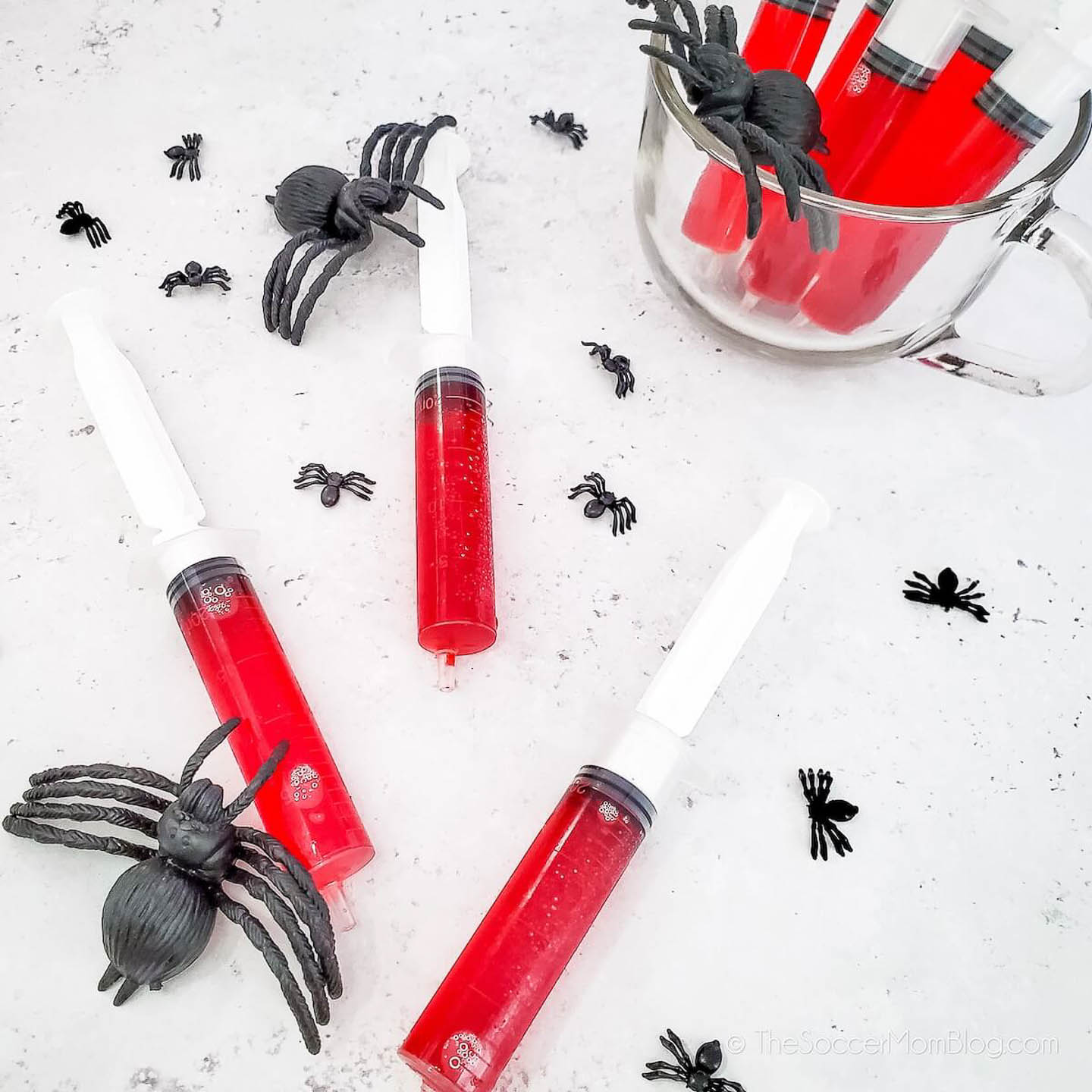 bloody syringe halloween jello shots