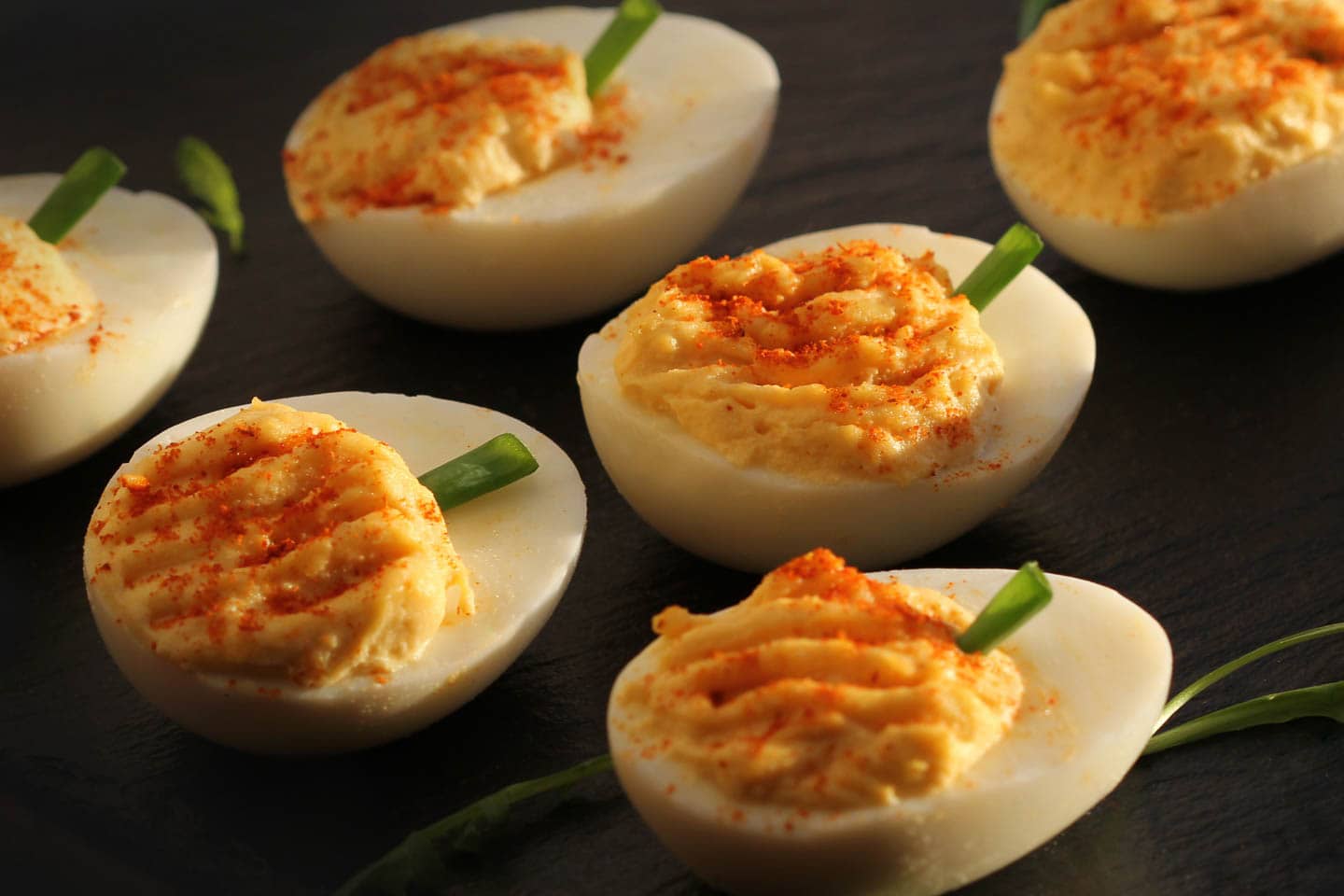 pumpkin deviled eggs