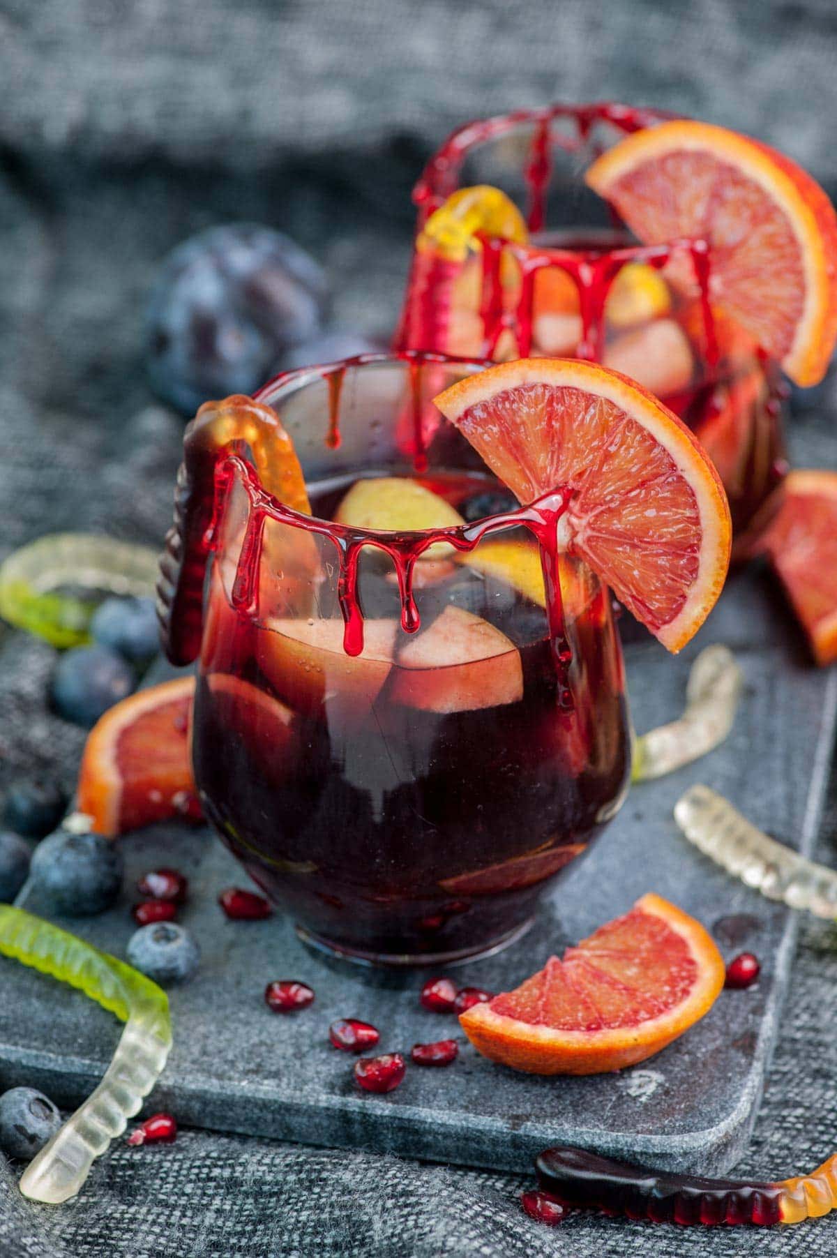 bloody halloween sangria