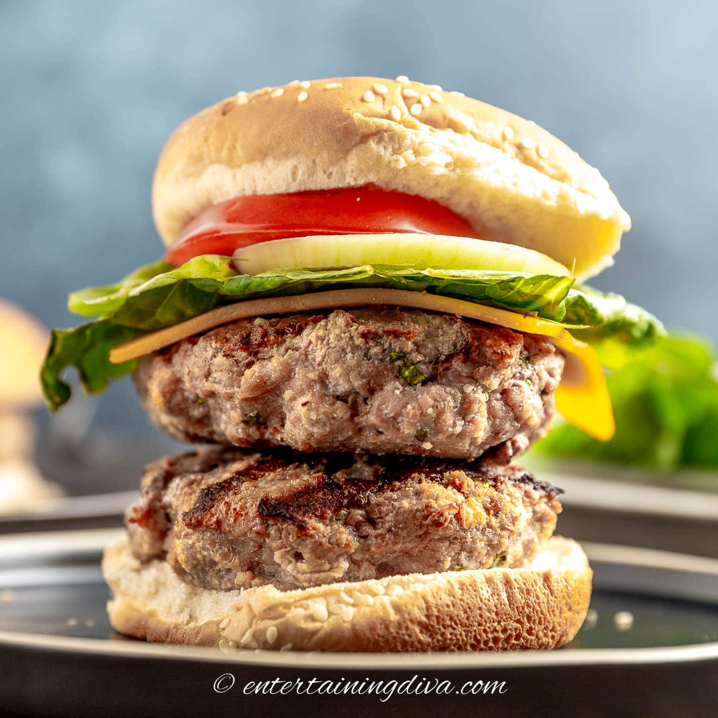 Zesty Lemon Cilantro Turkey Burger