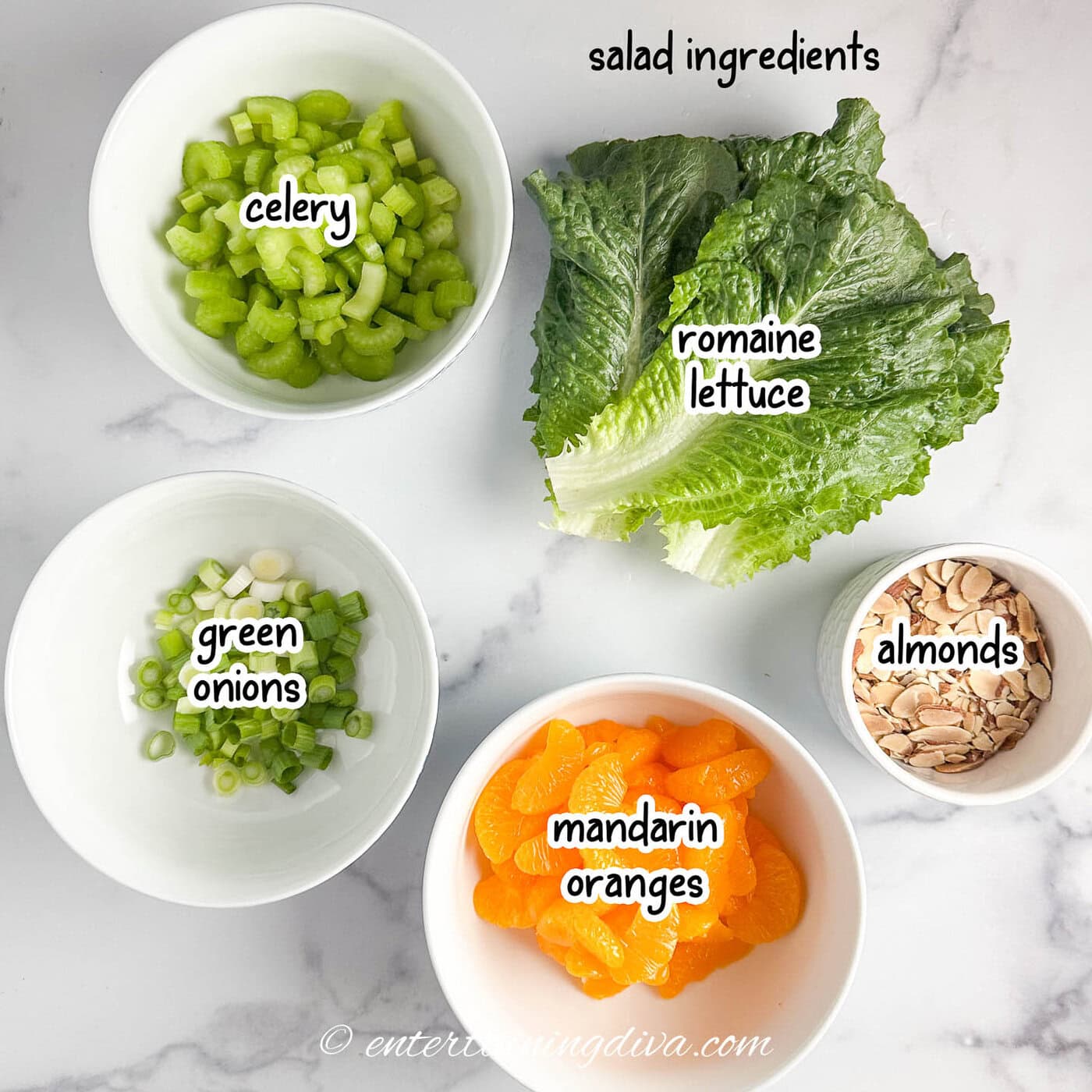 mandarin orange romaine salad ingredients
