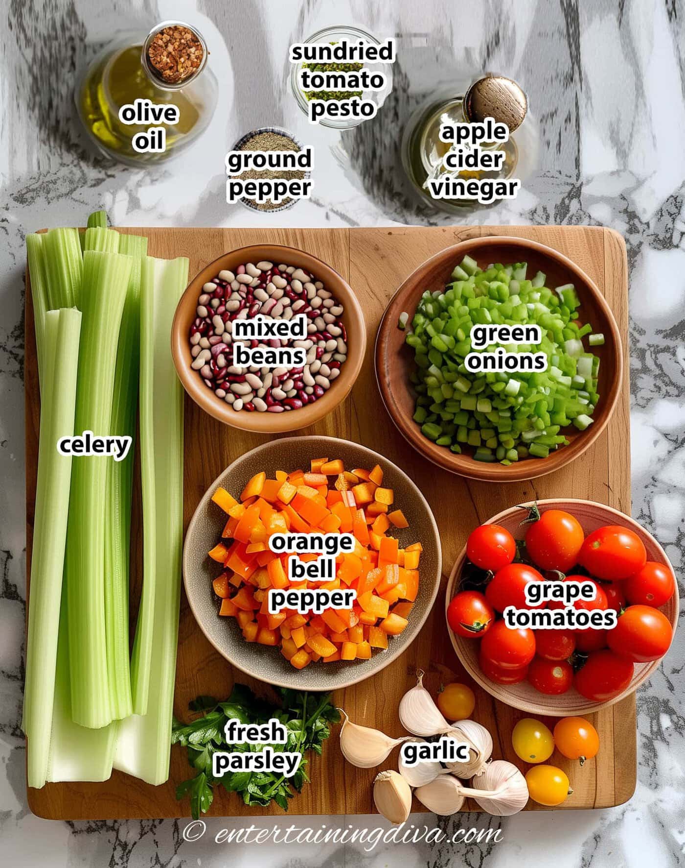 mixed beans salad ingredients