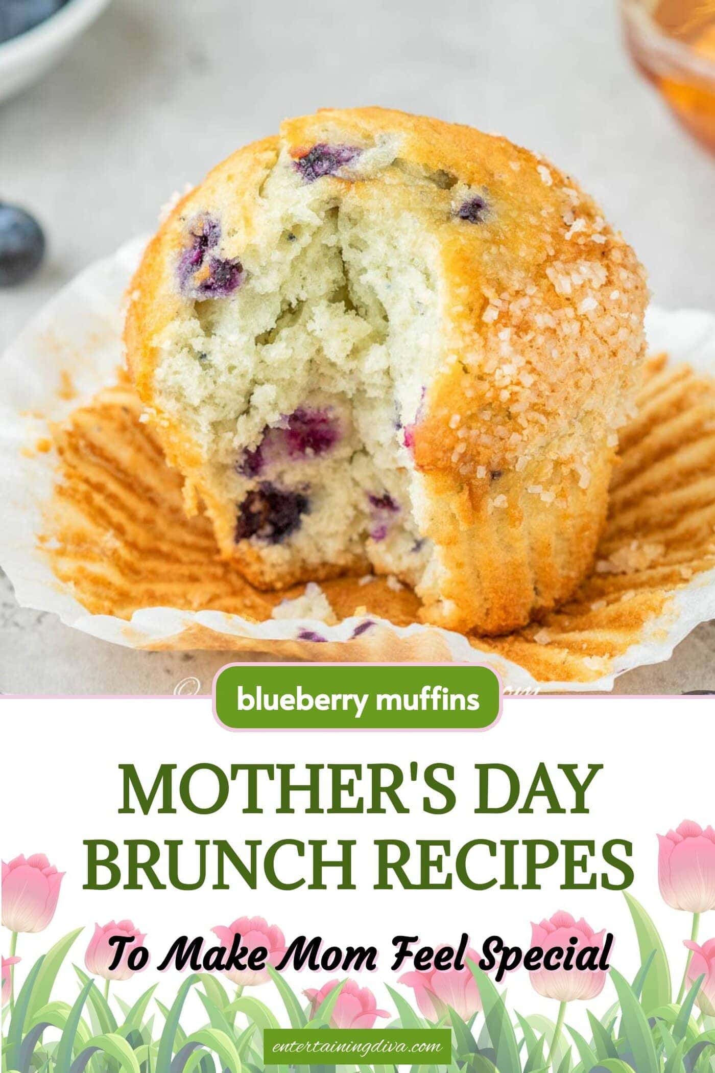 Homemade blueberry muffin with a bite out of it