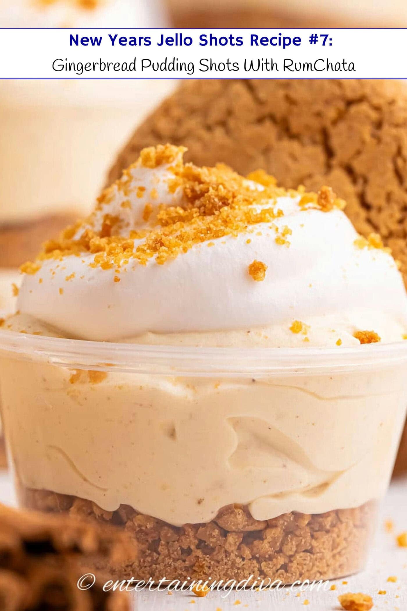 New Year's Jello shots recipe: Gingerbread pudding shots with RumChata
