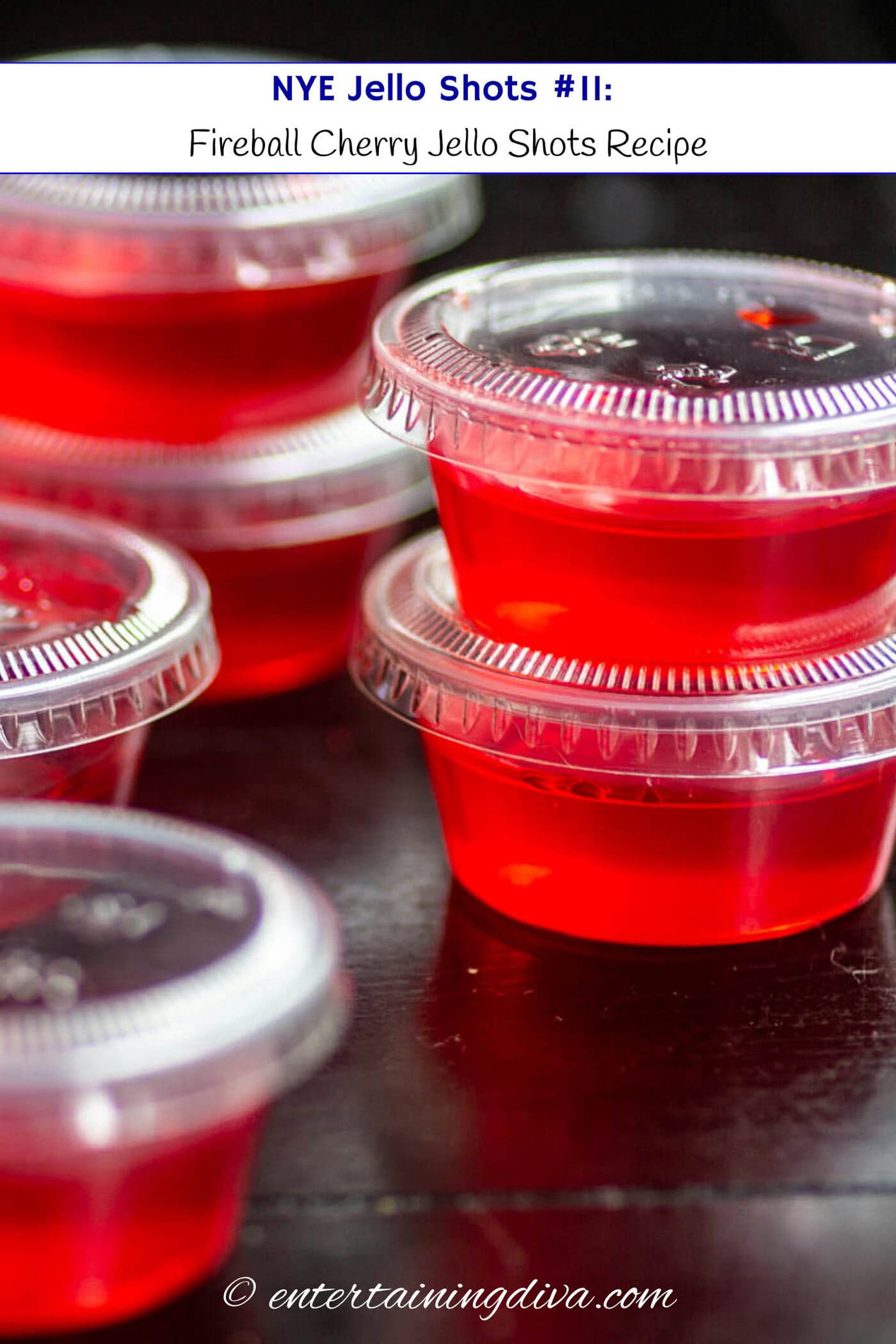 NYE Jello Shots: Fireball Cherry Jello Shots Recipe