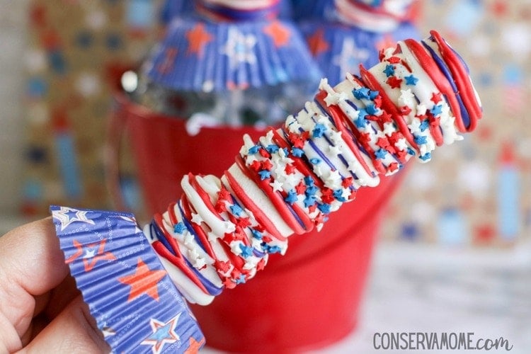 patriotic marshmallow pops