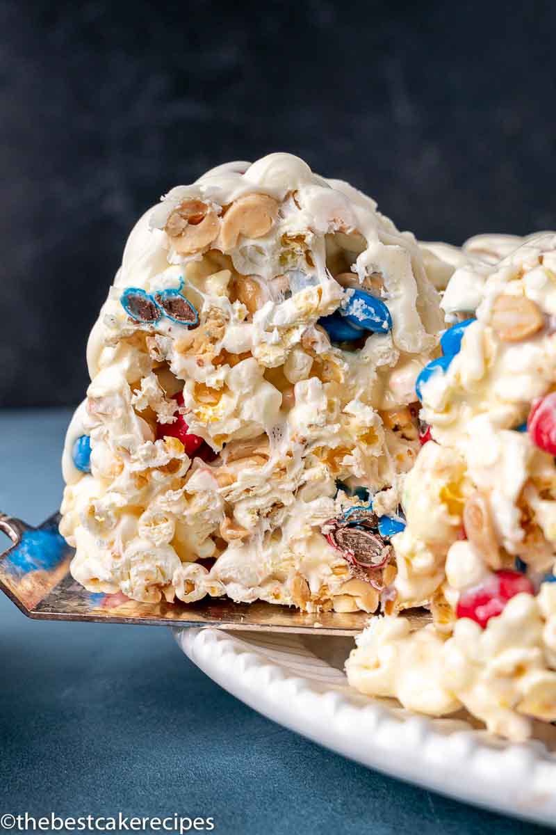 patriotic popcorn cake