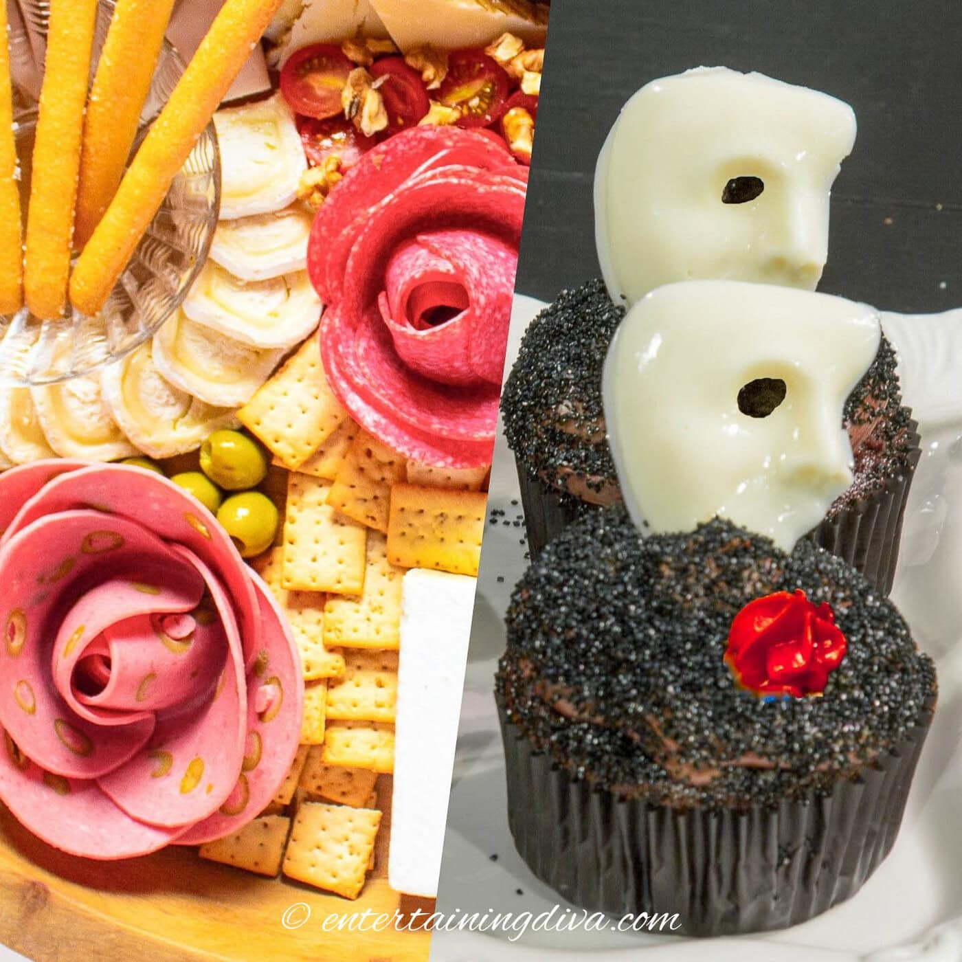 Phantom Of The Opera Party Menu (Elegant Food & Cocktail Ideas For A Masquerade)